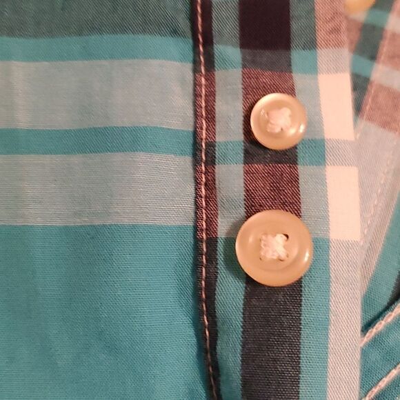 NWOT Chaps Men's Long Sleeve Plaid  Button Down Shirt Size Medium - Picture 8 of 10